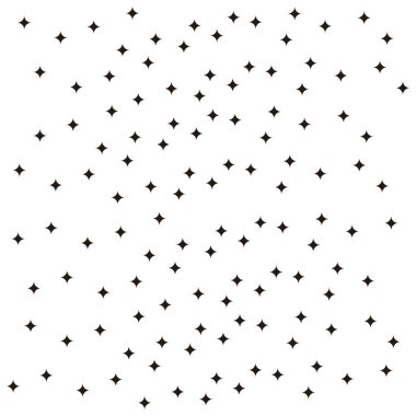 Parlar, yıldızlar geometrik sembol basit logo vektörü