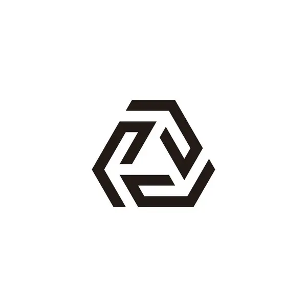 Triangel Modern Abstrakt Rund Geometrisk Symbol Enkel Logotyp Vektor Vektorgrafik