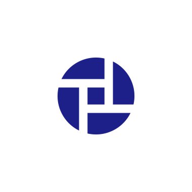 Çember, katlama, kare geometrik sembol basit logo vektörü