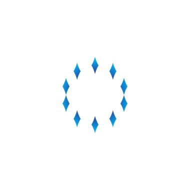 Mücevherler, çerçeve geometrik sembolü basit logo vektörü