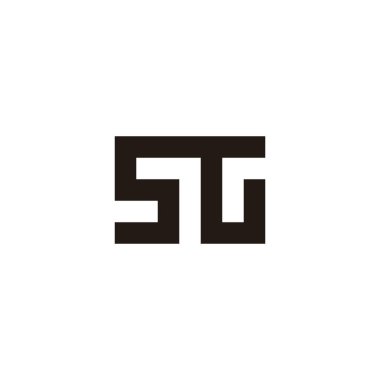 S G r kare geometrik sembolü basit logo vektörü