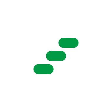 Basit merdiven vektör logosu simgesini kapsüller