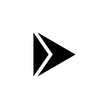 yön, üçgen basit vektör logosu sembolü