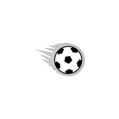Basit futbol tekme sembolü logo vektörü