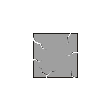 torn paper, epic geometric symbol simple logo vector