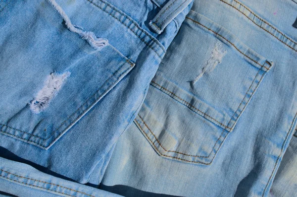 Kotların Yakın Plan Dikişleri Sert Dayanıklı Çizgiler Moda Giyimle Ilgili — Stok fotoğraf
