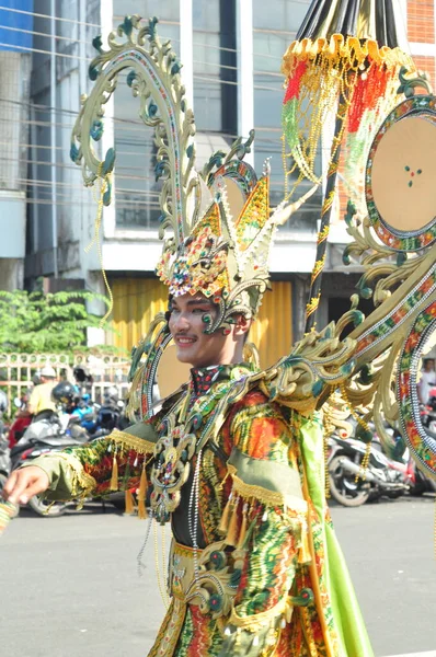 Banjarmasin South Kalimantan Indonésia Outubro 2022 Dayak Sasirangan Apresentaram Durante — Fotografia de Stock