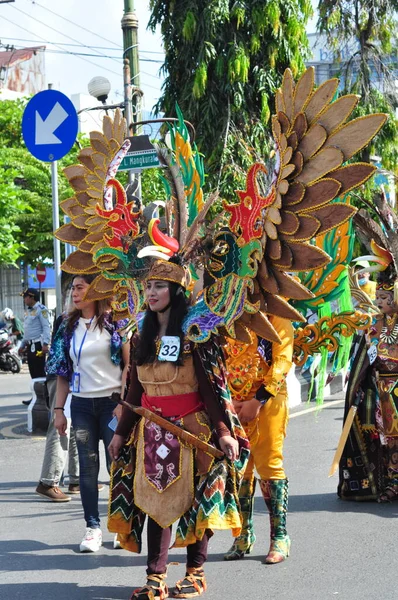 Банджармасин Южный Калимантан Индонезия Октября 2022 Года Даякская Сасиранганская Мода — стоковое фото