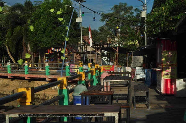Banjarmasin Indonesië November 2022 Kleurrijke Regenbooghuizen Kampung Pelangi Banjarbaru Zuid — Stockfoto