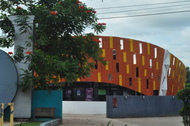 Banjarbaru, Endonezya - 20 Şubat 2020: Taman Pintar Banjarbaru, Yogyakarta şehrinin merkezinde bulunan bir turizm aracı.