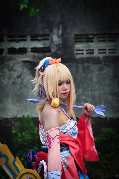 Jakarta Indonésie Octobre 2022 Cosplayer Girl Dressed Character Fantasy Video — Photo