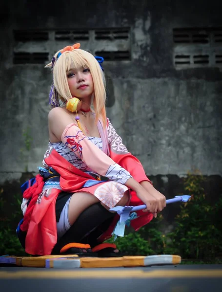 Jakarta Indonesia October 2022 Cosplayer Girl Dressed Character Fantasy Video — ストック写真