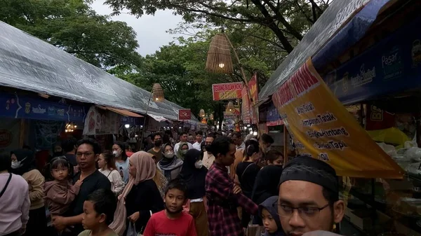 Banjarmasin Indonesia Maart 2023 Situatie Van Markt Voor Takjil Banjarmasin — Stockfoto