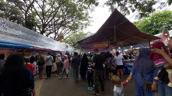 Banjarmasin Indonésia Março 2023 Situação Mercado Takjil Banjarmasin Pouco Antes — Fotografia de Stock