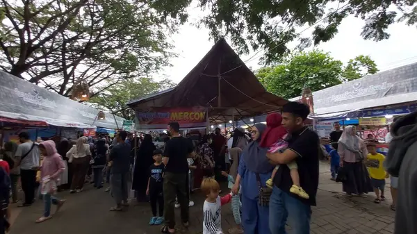 Banjarmasin Indonesia Marca 2023 Sytuacja Rynku Takjil Banjarmasin Tuż Przed — Zdjęcie stockowe