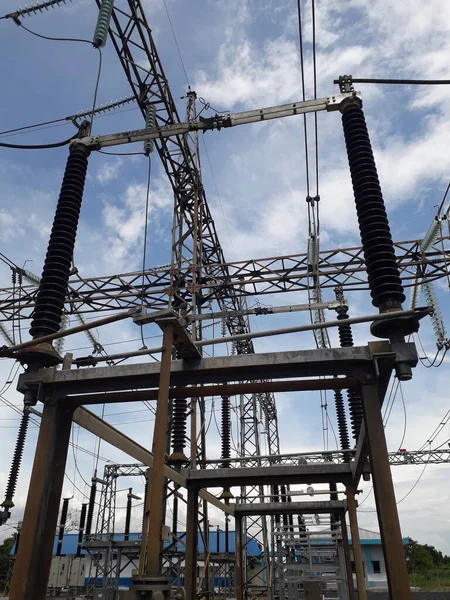 Disconnecting Switch High Voltage Substation Switching Device Used Provide Safe — Stock Photo, Image