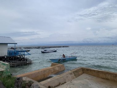 Yaz sahili manzarası. Tropik ada cenneti. Egzotik kıyılar, hindistan cevizi ağaçları, el değmemiş deniz, mavi gökyüzü. Şaşırtıcı doğa düzeni. Egzotik yolculuk geçmişi, tatil havası mükemmel duvar kağıdı.