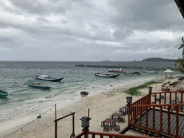 Yaz sahili manzarası. Tropik ada cenneti. Egzotik kıyılar, hindistan cevizi ağaçları, el değmemiş deniz, mavi gökyüzü. Şaşırtıcı doğa düzeni. Egzotik yolculuk geçmişi, tatil havası mükemmel duvar kağıdı.