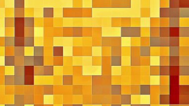 Piksel fone kahverengi sarı. Canlandırılmış Pixelated döngü Sanat Arkaplan 3d animasyonu