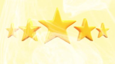 Beyaz ve sarı arka planda dumandaki altın yıldızlar.