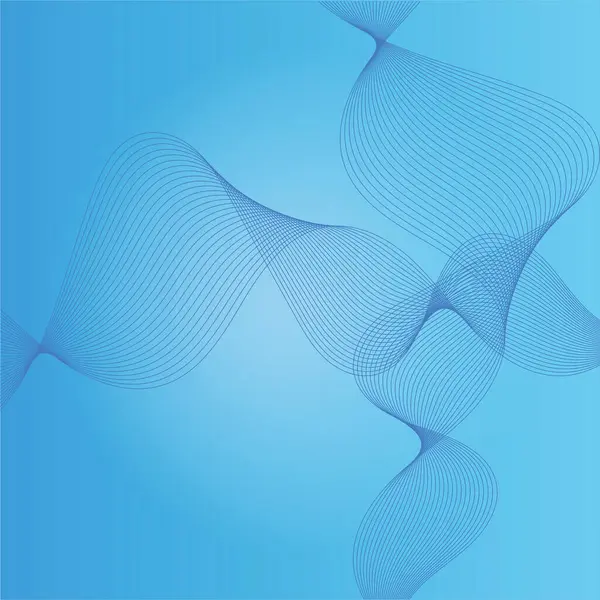 Mavi bir gradyan üzerinde soyut bir sinüs dalga deseni tasviri.