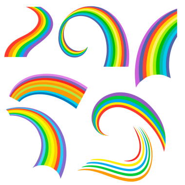 Renkli gökkuşağı seti 7 pc.