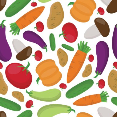 Bahçe sebzeleri ve sağlıklı meyveler. Sağlıklı ev ürünleri. Elma, üzüm, limon, armut, erik, portakal, kiraz, muz, karpuz. Sağlıklı yiyecekler, meyveler, kabak domatesli patates havucu. vektör basit düz çizgi film grafikleri.