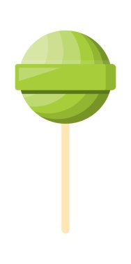 Tatlı lolipop. Çocuk şekerleri için çubuk çubuklu cadılar bayramı şekeri. vektör çizgi filmi basit düz nesneler.
