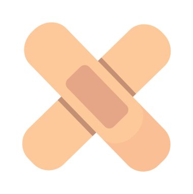 Yapıştırıcı sıva. Minimalist çizgi film, basit, düz kan bağışı, ilaç, sağlık nakli, ilk yardım sıvası. vektör çizgi nesnesi.