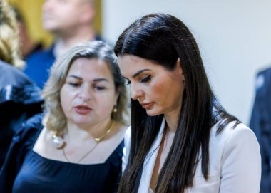 Chisinau, Moldova - 05 Ağustos 2025: Evghenia Gutul, Bashkan (Moldova 'nın özerk bölgesi başkanı) Chisinau Buiucani Mahkemesi' nde Gagauzia davası.