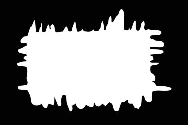 Siyah zemin üzerine tebeşirle boyanmış dikdörtgen el yazısı. Vektör illüstrasyonu