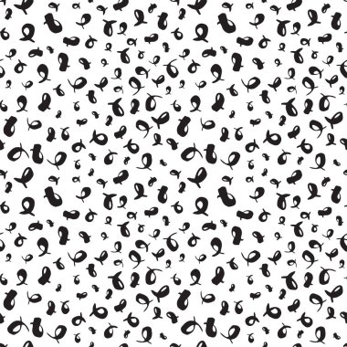 Elle çizilmiş kusursuz desenler mürekkep fırçası darbeleriyle boyanmış el kaplamaları. Vektör illüstrasyonu