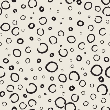 Elle boyanmış mürekkepli kusursuz desenler. Poster, kırtasiye, kumaş, albüm, bebek partisi kartı, düğün davetiyesi için grafiksel tasarım öğesi. Grunge fırça darbesi dokusu. Vektör illüstrasyonu