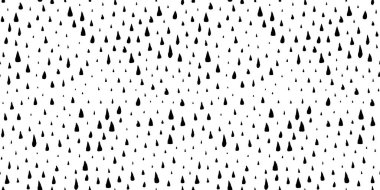 Beyaz arka planda mürekkep fırçası darbeleriyle boyanmış kusursuz yağmur desenli el. Scrapbook duvar kağıdı vektör illüstrasyonuName