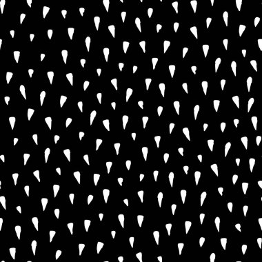 El ile Seamless Modeli şekiller arka plan çizilmiş. Siyah beyaz doku. Rasgele fırça darbeleri. Geometrik grafik tasarım öğesi. Karalama defteri duvar kağıdı. Vektör çizim