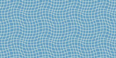 Optik illüzyon Vektörü illüstrasyonu yaratan dokuma ve çarpıtılmış dama desenli kusursuz geometrik desen