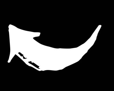 Tebeşir okunun sembolü beyaz boya fırçasıyla siyah arka planda tuhaf bir şekilde boyanmış. Vektör illüstrasyonu