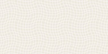 Optik illüzyon Vektörü illüstrasyonu yaratan dokuma ve çarpıtılmış dama desenli kusursuz geometrik desen