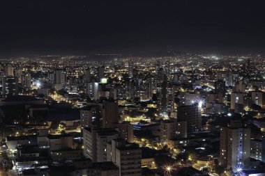 night view of a city and its depth