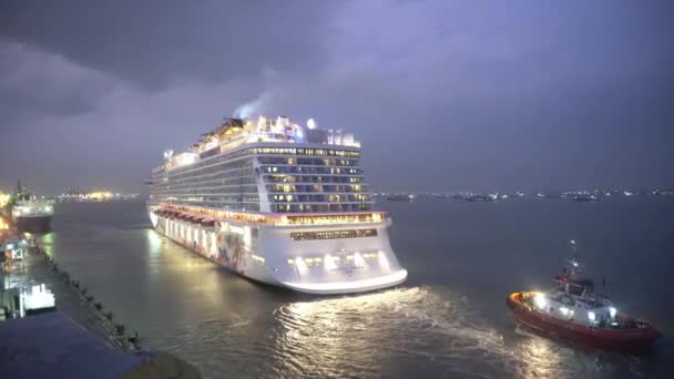 Surabaya Java Est Indonésie Décembre 2022 Genting Dream Cruise Ship — Video