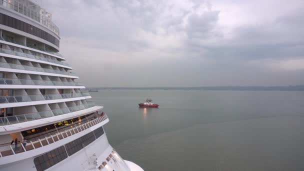 Surabaya Kelet Jáva Indonézia 2022 December Genting Dream Cruise Ship — Stock videók