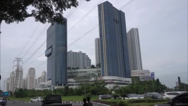 Surabaya East Java Indonesia February 2023 Four Point Hotel Tower — Stock video
