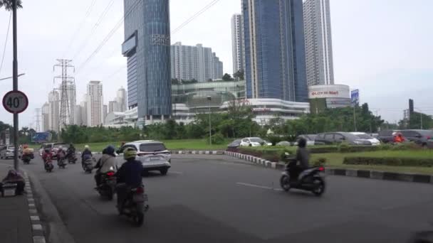 Surabaya East Java Indonesia February 2023 Four Point Hotel Tower — Vídeo de Stock