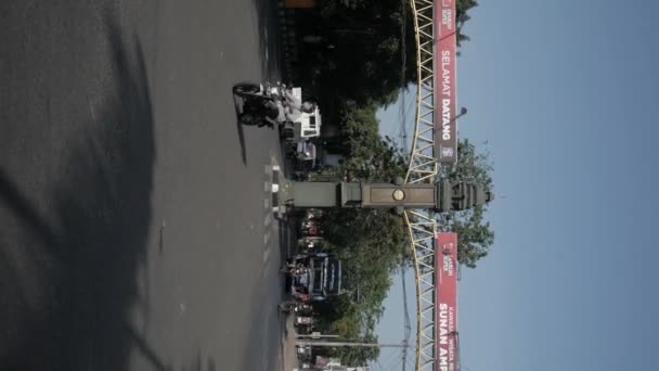 Traffic Ampel Street Surabaya Indonesia — Stockvideo