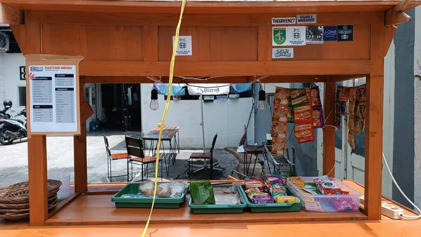 Makanan Penjualan Jajan Tradisional Surabaya Jawa Timur Indonesia — Stok Foto