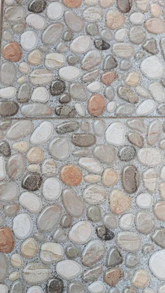 Tile Pebble Stone Floor Texture Background Best Designer — Stock Photo, Image