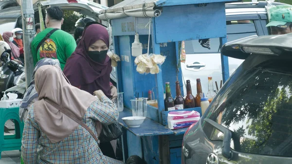 Street Food Standok Surabayában Kelet Jáván Indonéziában 2022 December — Stock Fotó