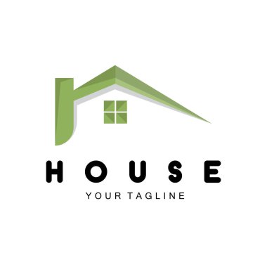 Ev Tasarımı Logosu, İnşaat Logosu, Emlak ve İnşaat Şirketi Simgesi
