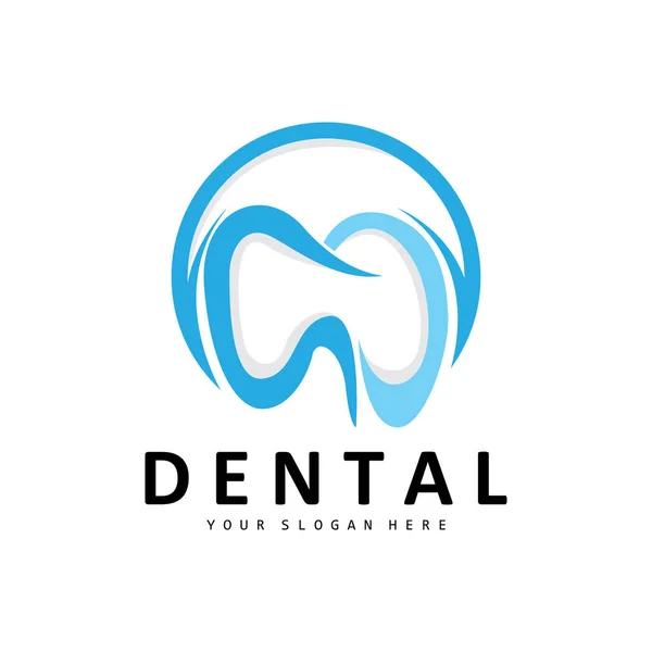 Logotipo Dente Vetor Saúde Dentária Ilustração Marca Cuidados —  Vetores de Stock