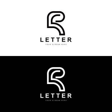 R Harfi Logosu, Vektör Alfabesi Sembolü, İlk Harfli Marka Logoları Tasarımı